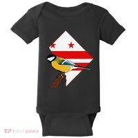 District Of Columbia Us Flag State Bird Baby Bodysuit thumb 0