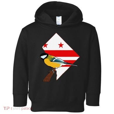 District Of Columbia Us Flag State Bird Toddler Hoodie