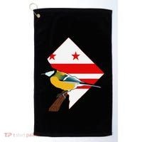 District Of Columbia Us Flag State Bird Golf Towel thumb 0