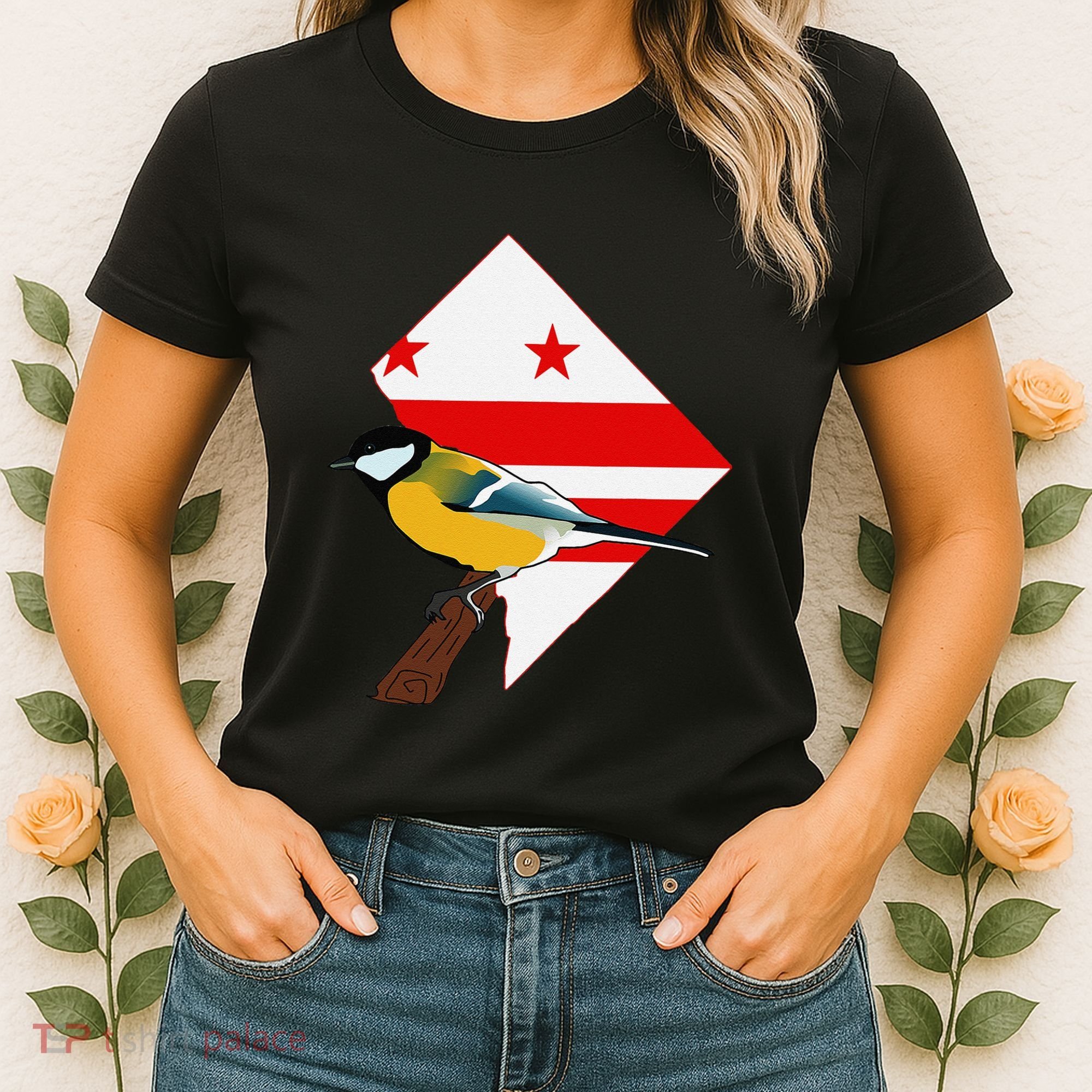 District Of Columbia Us Flag State Bird Women's T-Shirt