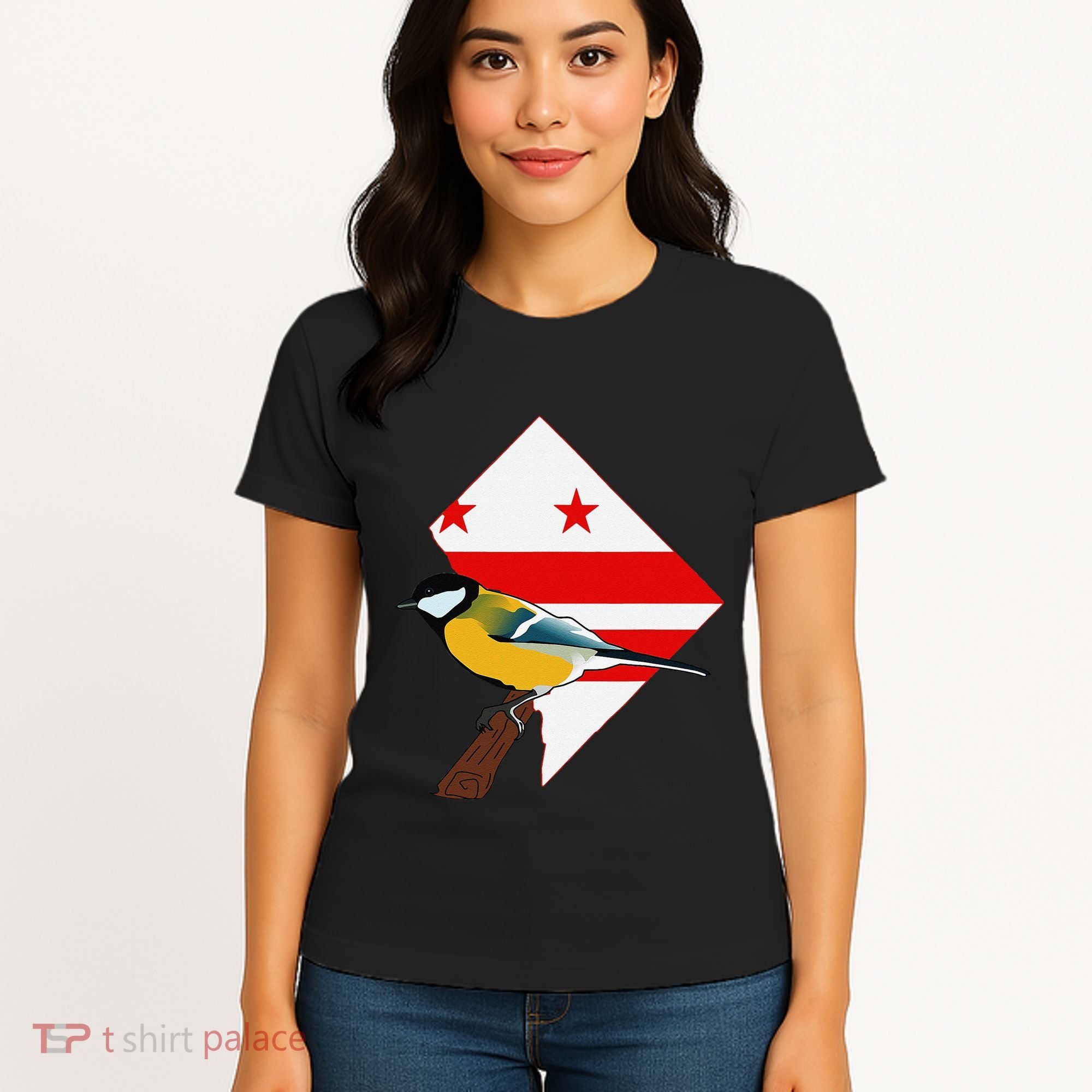 District Of Columbia Us Flag State Bird Women's T-Shirt