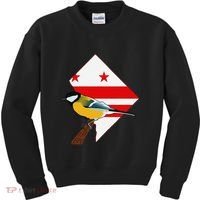 District Of Columbia Us Flag State Bird Kids Sweatshirt thumb 0