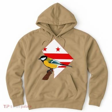 District Of Columbia Us Flag State Bird Hoodie