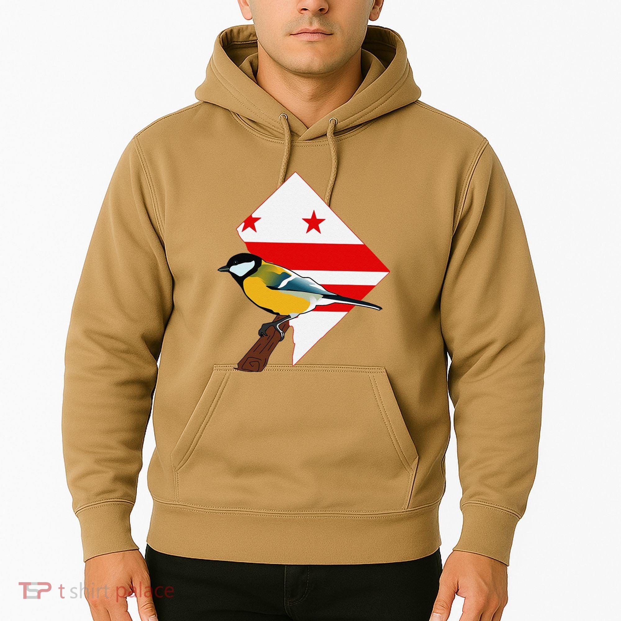 District Of Columbia Us Flag State Bird Hoodie