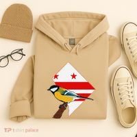 District Of Columbia Us Flag State Bird Hoodie thumb 4
