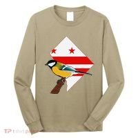 District Of Columbia Us Flag State Bird Long Sleeve Shirt thumb 0