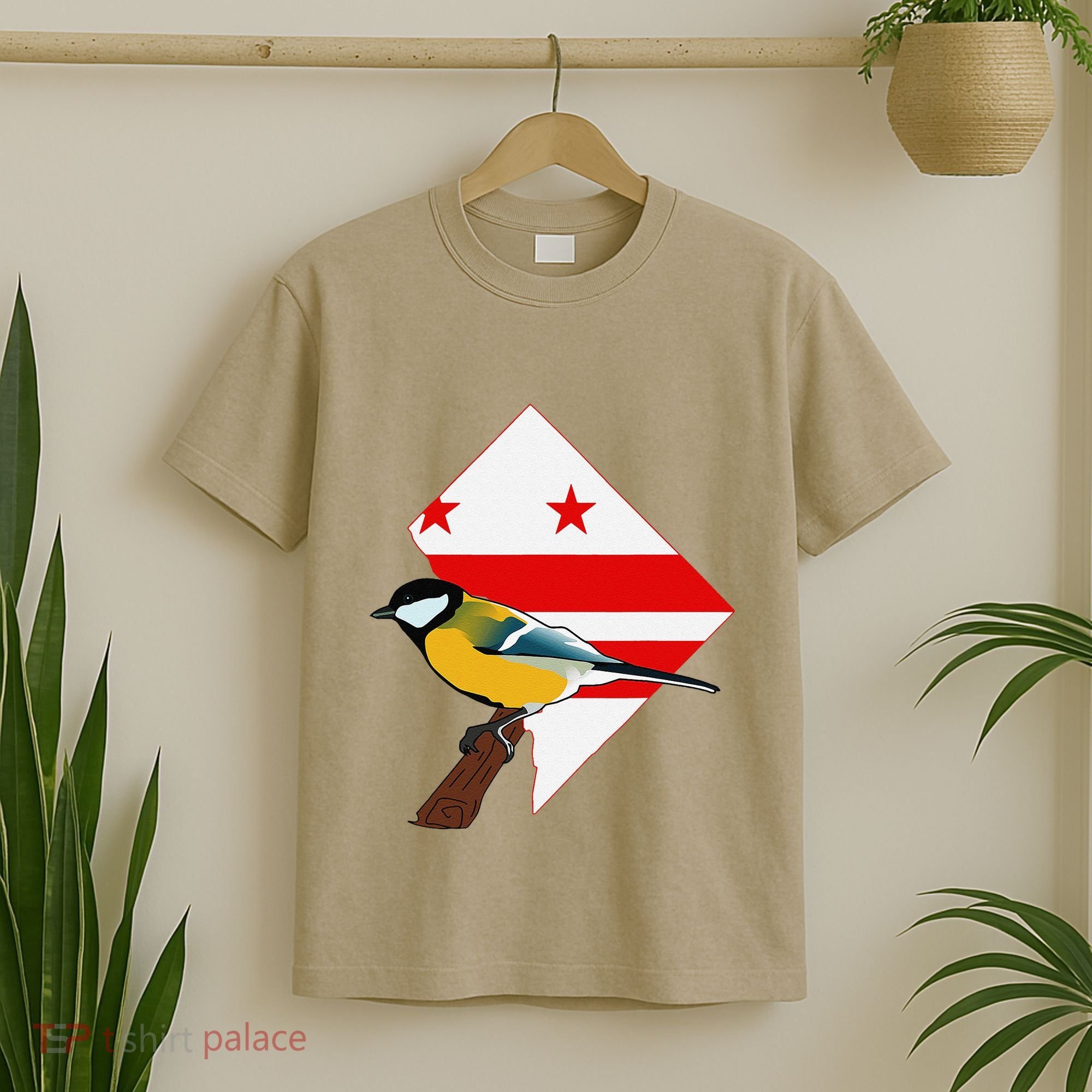 District Of Columbia Us Flag State Bird T-Shirt