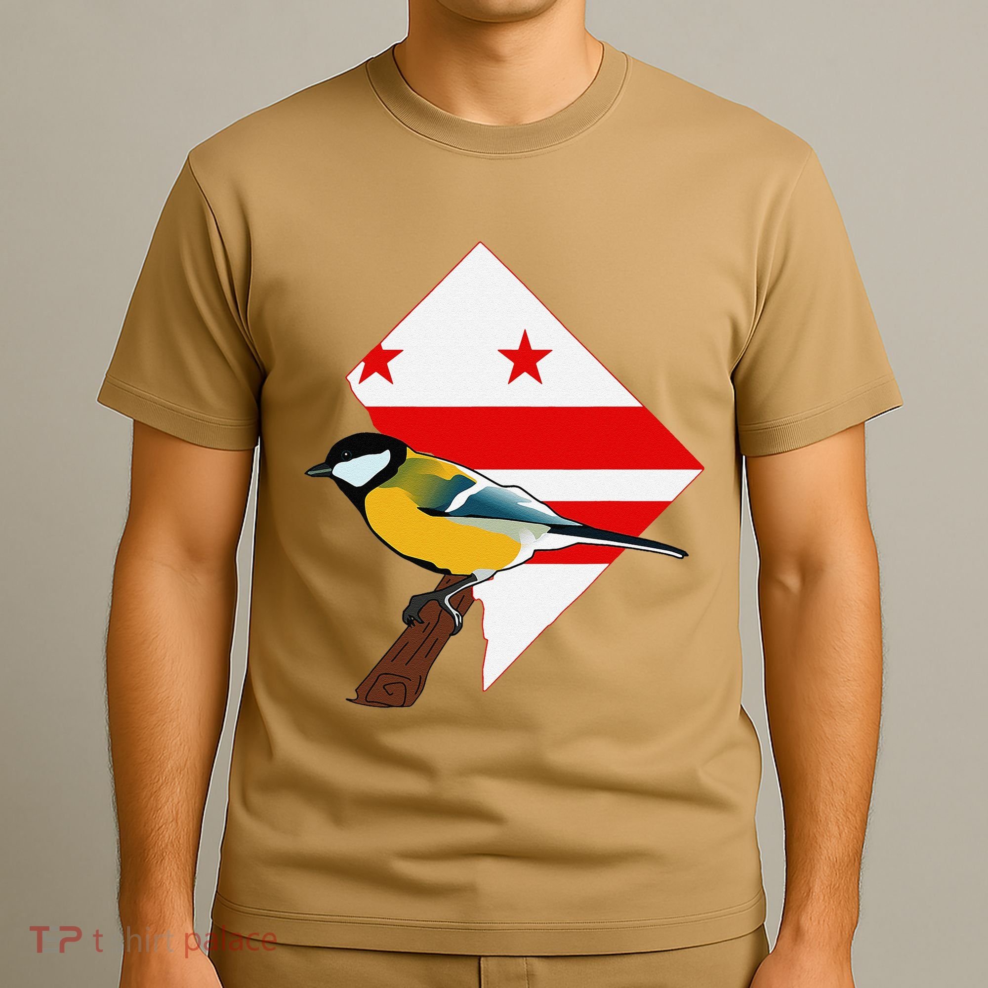 District Of Columbia Us Flag State Bird T-Shirt