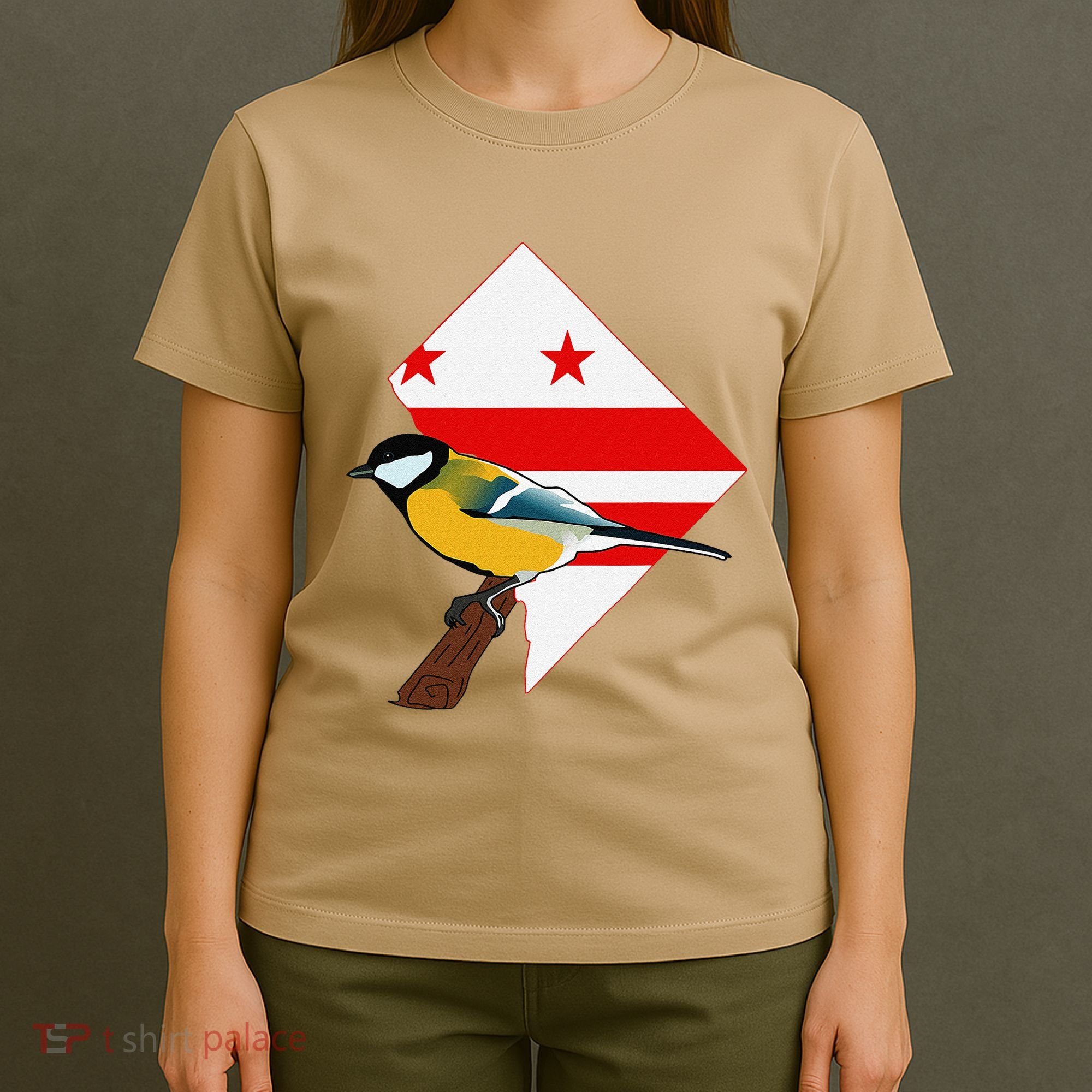 District Of Columbia Us Flag State Bird T-Shirt