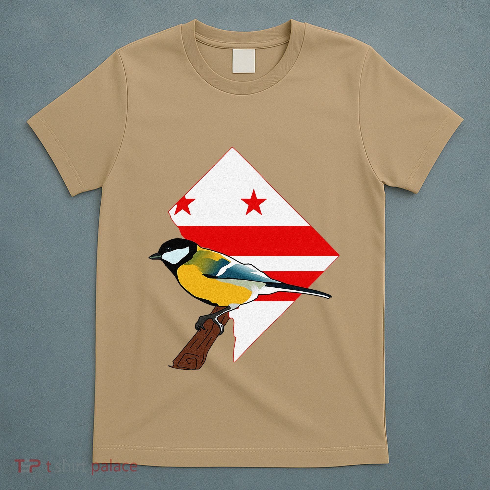 District Of Columbia Us Flag State Bird T-Shirt