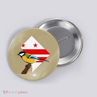 District Of Columbia Us Flag State Bird Button