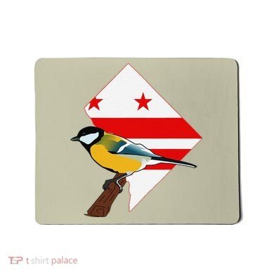 District Of Columbia Us Flag State Bird Mousepad