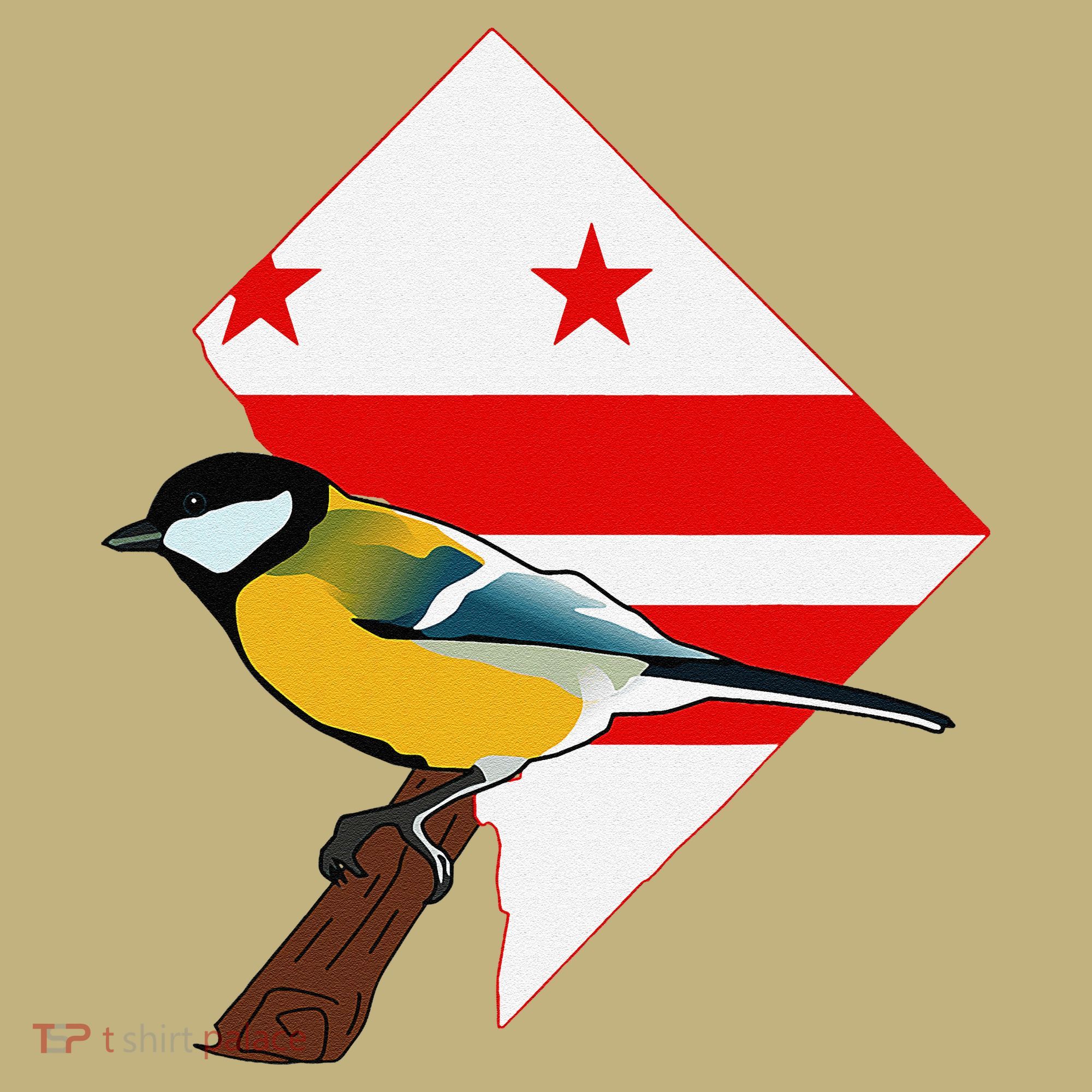 District Of Columbia Us Flag State Bird Kids T-Shirt