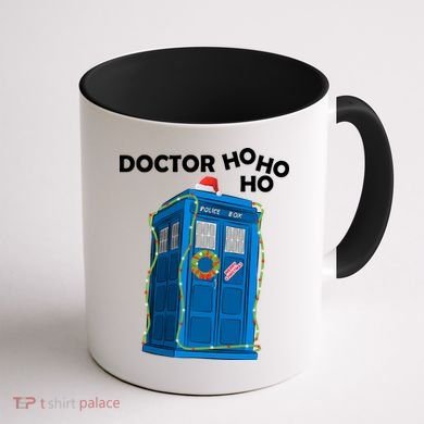 Doctor Ho Ho Ho Funny Christmas Coffee Mug back