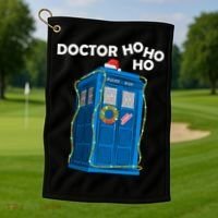 Doctor Ho Ho Ho Funny Christmas Golf Towel thumb 1