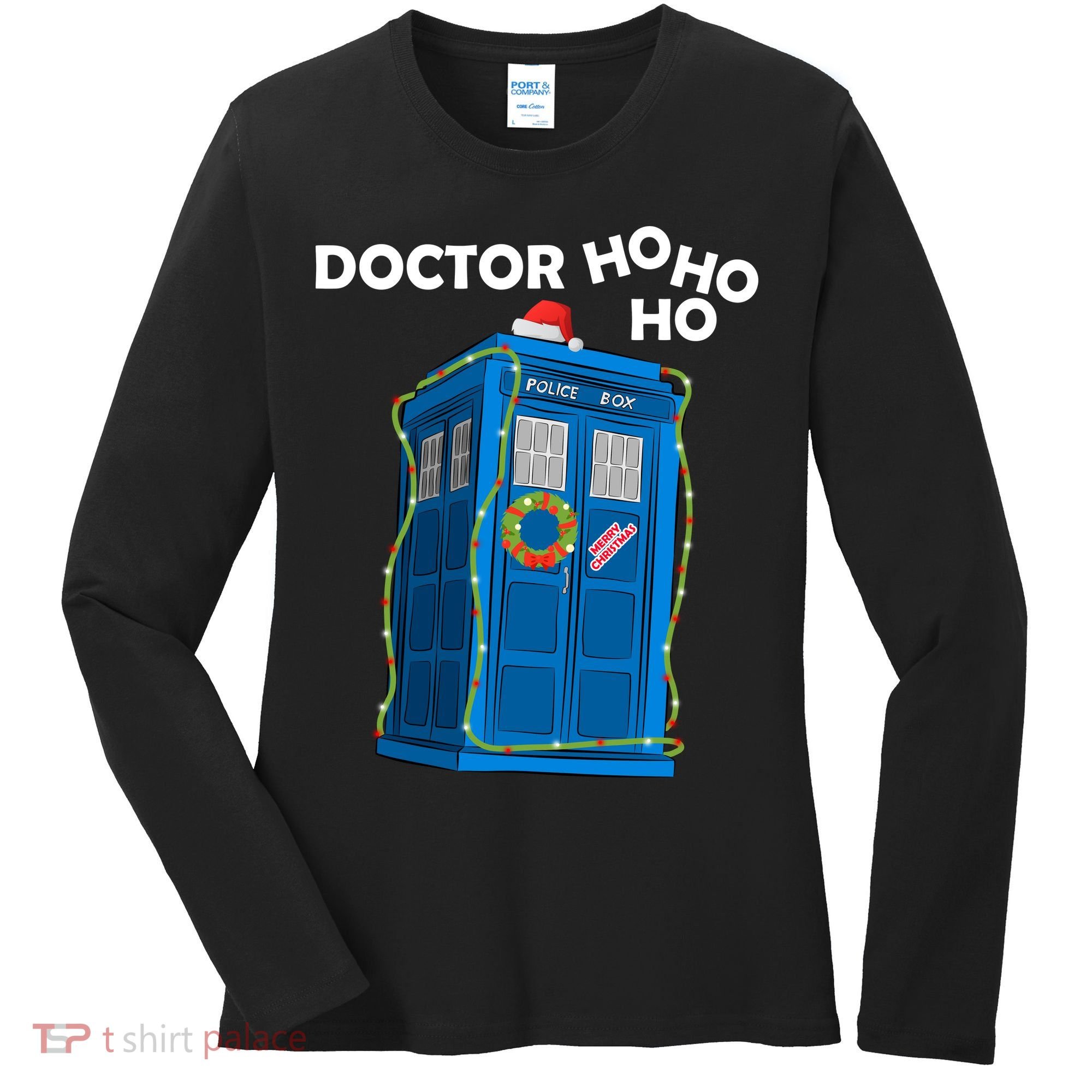 Doctor Ho Ho Ho Funny Christmas Women's Long Sleeve Shirt