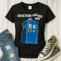 Doctor Ho Ho Ho Funny Christmas Women's T-Shirt thumb 3