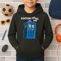 Doctor Ho Ho Ho Funny Christmas Kids Hoodie thumb 2