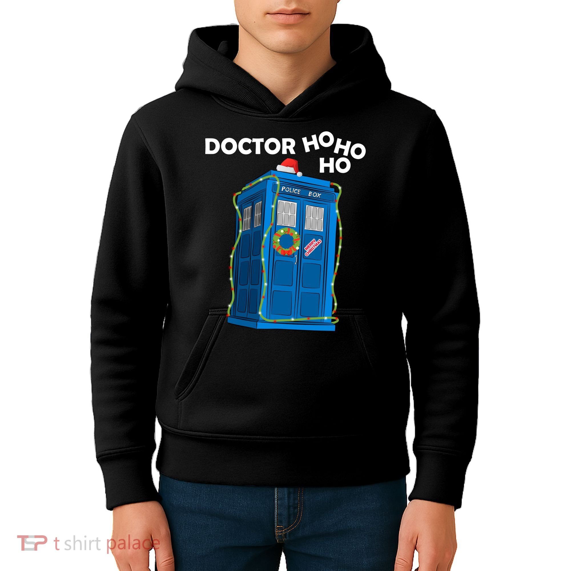 Doctor Ho Ho Ho Funny Christmas Kids Hoodie