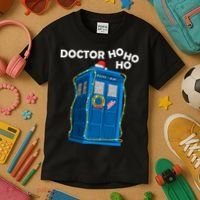 Doctor Ho Ho Ho Funny Christmas Kids T-Shirt thumb 3