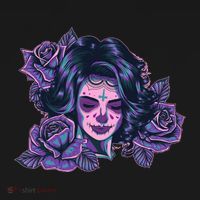 Day Of Dead Dia Los Muertos Sugar Skull Woman Backpack thumb 2