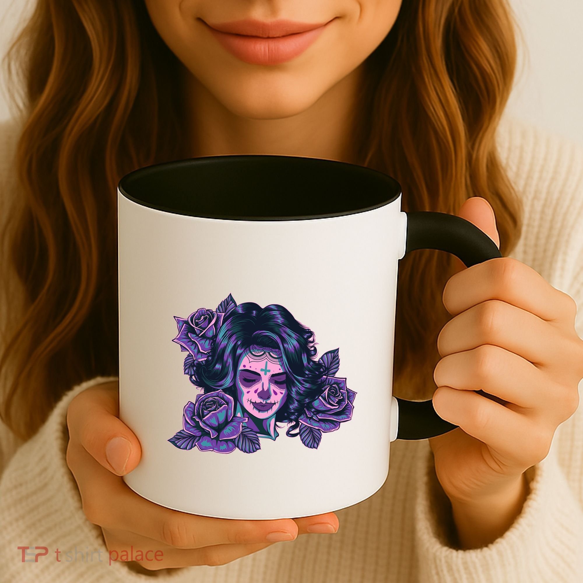 Day Of Dead Dia Los Muertos Sugar Skull Woman Coffee Mug
