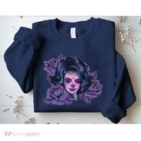 Day Of Dead Dia Los Muertos Sugar Skull Woman Sweatshirt thumb 2