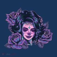 Day Of Dead Dia Los Muertos Sugar Skull Woman Sweatshirt thumb 3