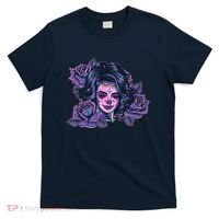 Day Of Dead Dia Los Muertos Sugar Skull Woman T-Shirt thumb 0