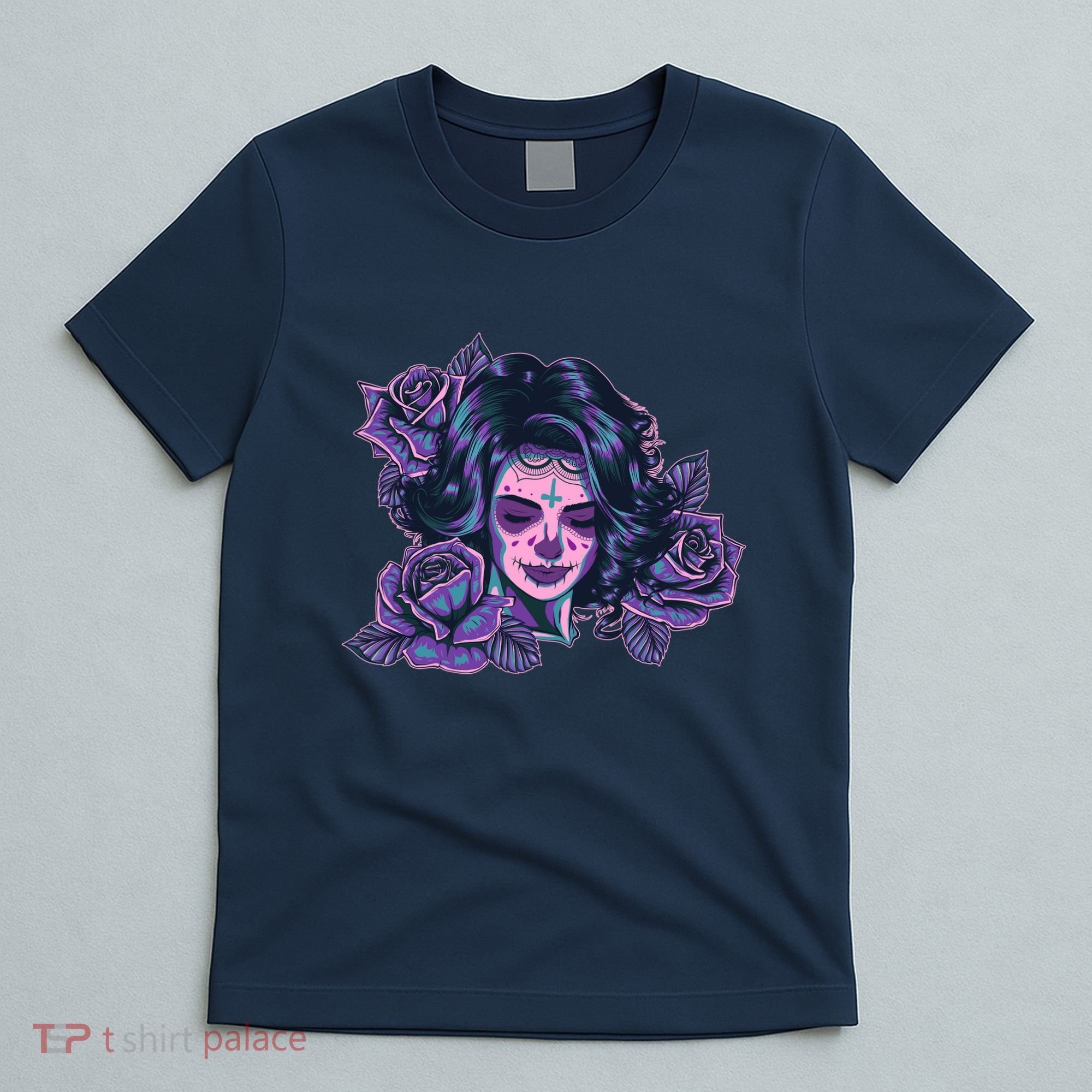 Day Of Dead Dia Los Muertos Sugar Skull Woman T-Shirt