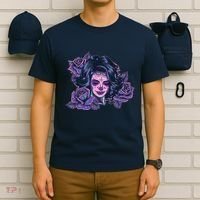 Day Of Dead Dia Los Muertos Sugar Skull Woman T-Shirt thumb 6