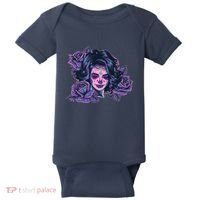 Day Of Dead Dia Los Muertos Sugar Skull Woman Baby Bodysuit thumb 0