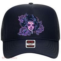 Day Of Dead Dia Los Muertos Sugar Skull Woman Hat thumb 0