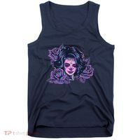 Day Of Dead Dia Los Muertos Sugar Skull Woman Tank Top thumb 0
