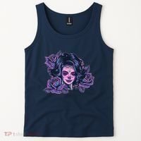Day Of Dead Dia Los Muertos Sugar Skull Woman Tank Top thumb 2