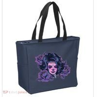 Day Of Dead Dia Los Muertos Sugar Skull Woman Tote Bag thumb 2
