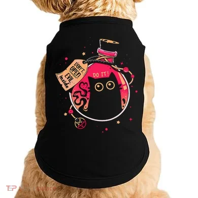 DonT Open Evil Inside Funny Cat Doggie Tank