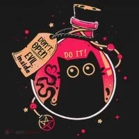 DonT Open Evil Inside Funny Cat Doggie Tank thumb 4