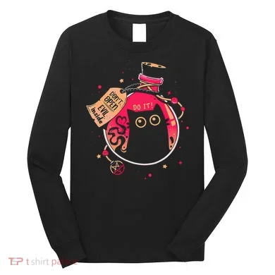 DonT Open Evil Inside Funny Cat Long Sleeve Shirt