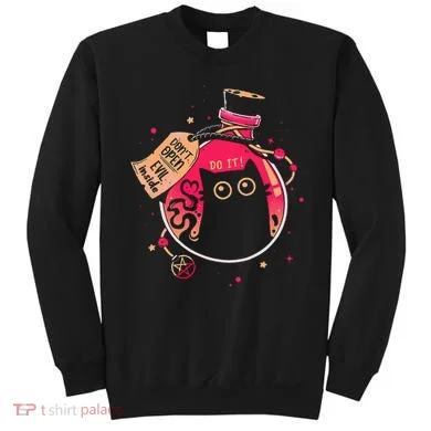 DonT Open Evil Inside Funny Cat Sweatshirt