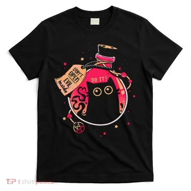 DonT Open Evil Inside Funny Cat T-Shirt