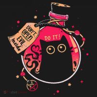 DonT Open Evil Inside Funny Cat T-Shirt thumb 7