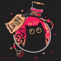 DonT Open Evil Inside Funny Cat Tumbler thumb 3