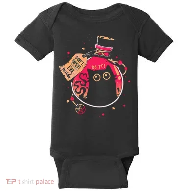 DonT Open Evil Inside Funny Cat Baby Bodysuit
