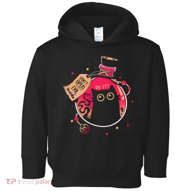 DonT Open Evil Inside Funny Cat Toddler Hoodie