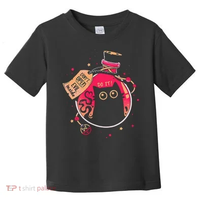 DonT Open Evil Inside Funny Cat Toddler T-Shirt