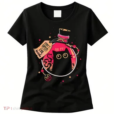 DonT Open Evil Inside Funny Cat Women's T-Shirt