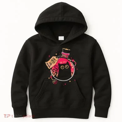 DonT Open Evil Inside Funny Cat Kids Hoodie