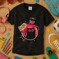 DonT Open Evil Inside Funny Cat Kids T-Shirt thumb 3