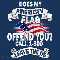 Does My American Flag Offend You Call 7-800 Leave Us Alone Hoodie thumb 7